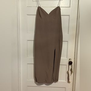 Taupe Midi Dress